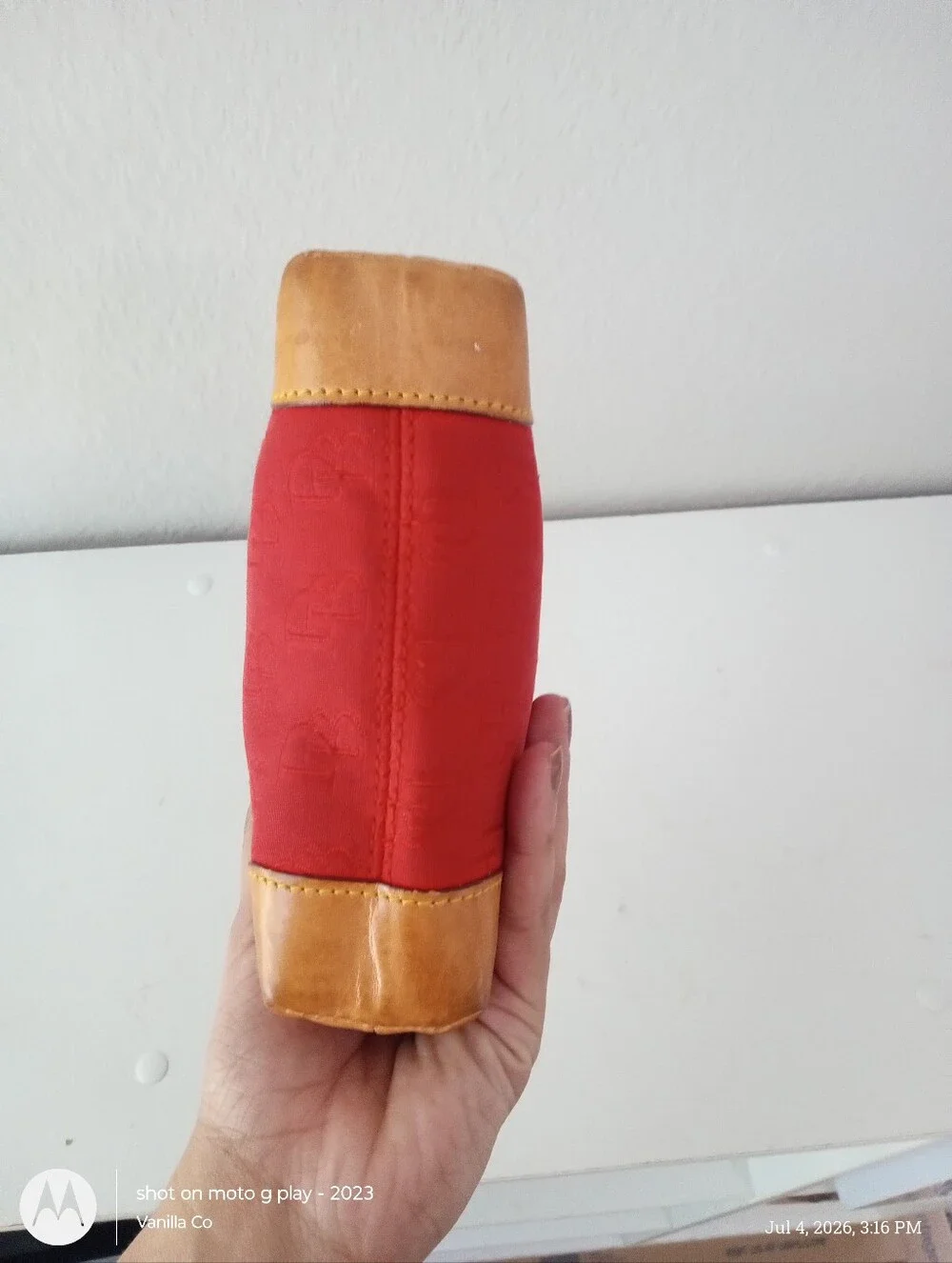 Vintage Dooney & Bourke Cosmetic Bag Red Small